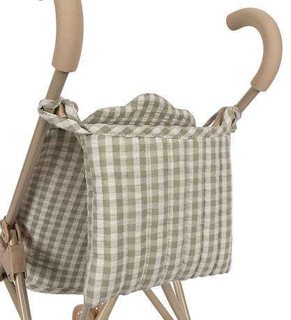 Konges Sløjd Doll Stroller in Tea Check Jelly cat