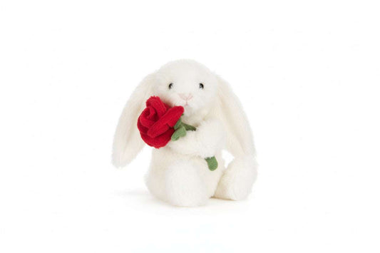 Cream Bunny with Rose - Caitly