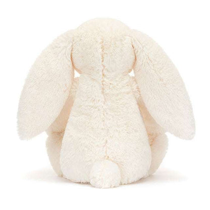 Jellycat Blossom Cream Bunny "Berry" medium plush toy with soft cream fur and adorable floral design, suitable for children.