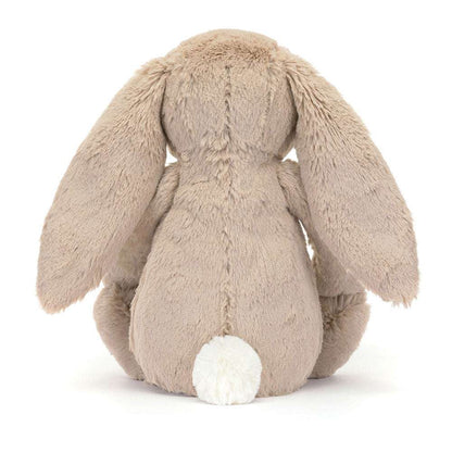 Jellycat Blossom Beige Bunny Petal small plush toy with soft fabric and adorable bunny face, perfect for cuddling.