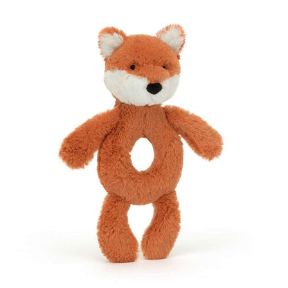 Bashful Fox Cub Ring Rattle - Caitly