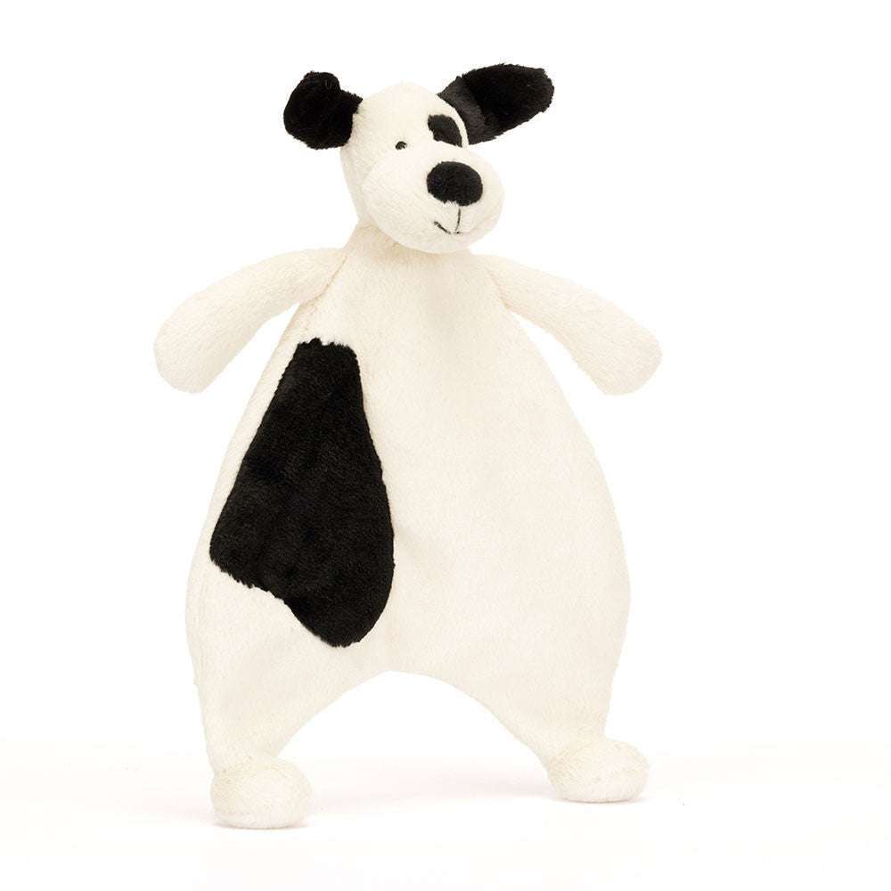 Bashful Black & Cream Puppy Comforter - Caitly