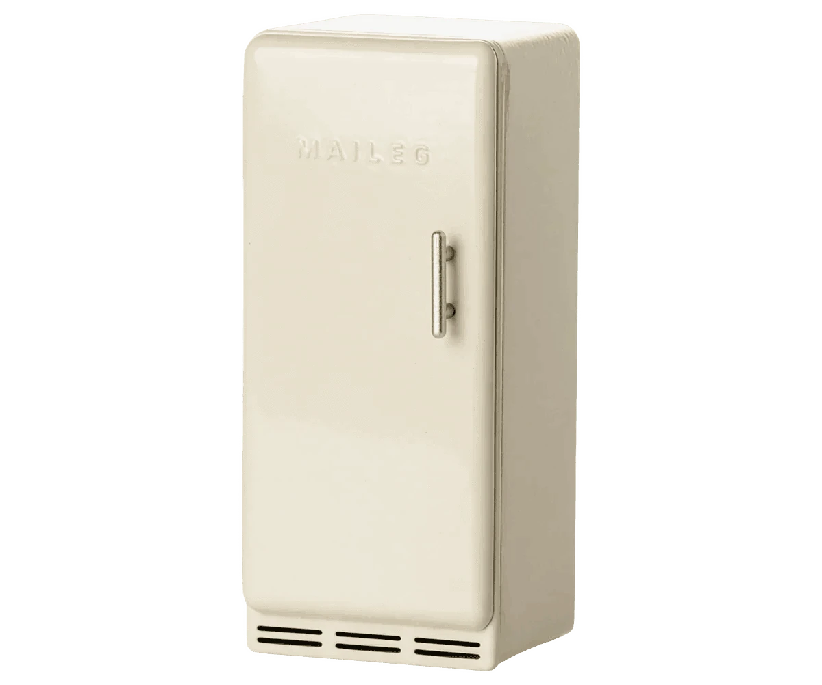 Maileg Metal Fridge, Mouse - Off white - Caitly