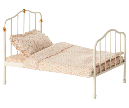 Maileg Vintage bed, Mouse - Off white - Caitly