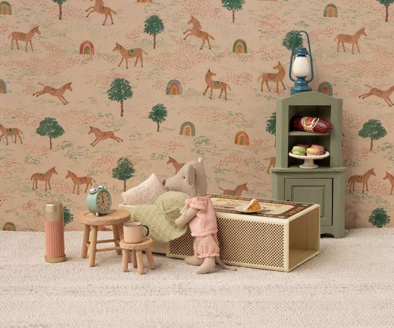 Maileg Princess Mouse, Little sister in Matchbox - Gingham Set - Caitly