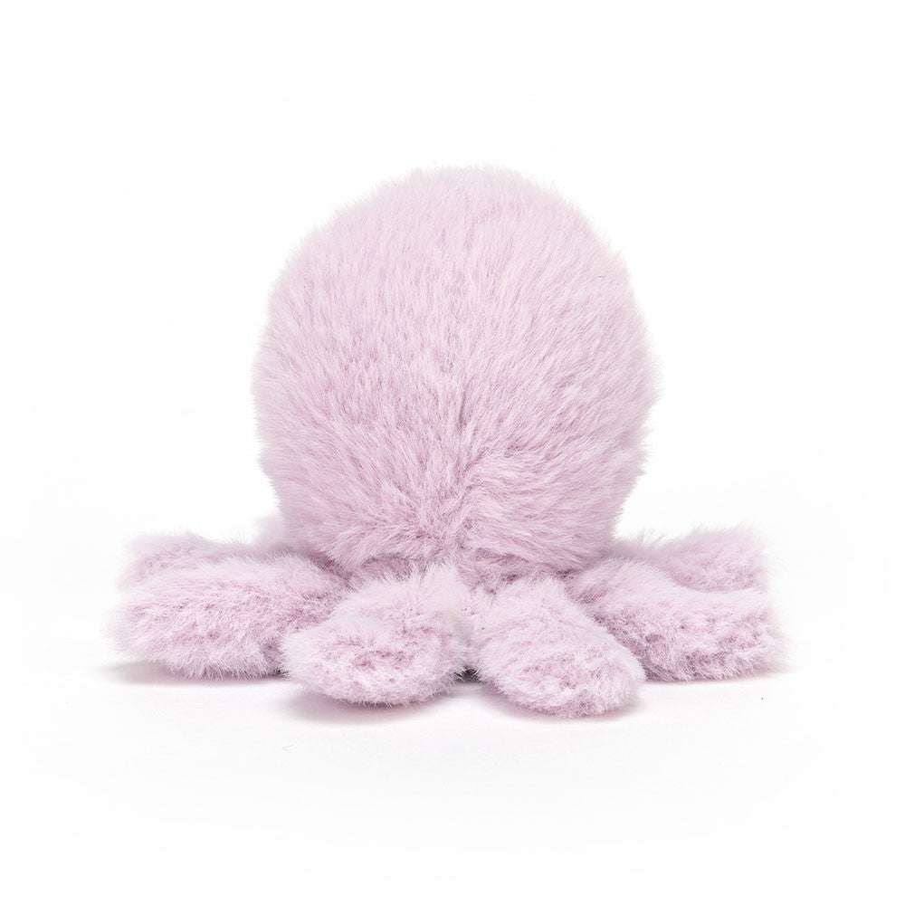 Fluffy jelly octopus plush toy by Jellycat, featuring soft tentacles and a smiling face, perfect for playtime.