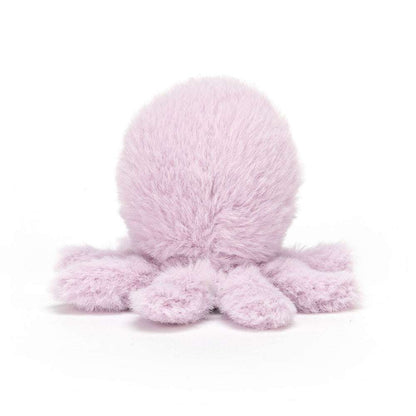 Fluffy jelly octopus plush toy by Jellycat, featuring soft tentacles and a smiling face, perfect for playtime.
