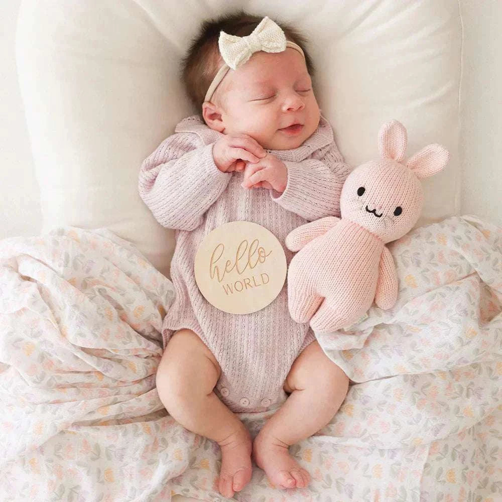 Cuddle + Kind Baby Rabbit Powder Pink - Caitly
