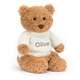 Bartholomew Bear with Personalised Cream Jumper - Caitly