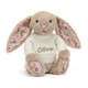 Blossom Beige Bunny 'Petal' with Personalised Cream Jumper - Caitly