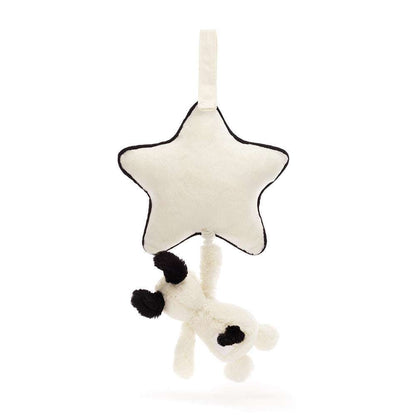 Bashful Black & Cream Puppy Musical Pull - Caitly