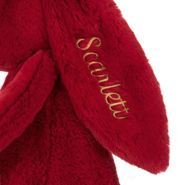 Personalised Bashful Luxe Bunny Scarlett Huge - Caitly