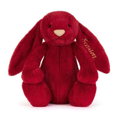 Personalised Bashful Luxe Bunny Scarlett Huge - Caitly