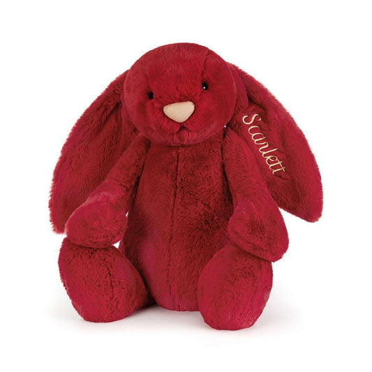 Personalised Bashful Luxe Bunny Scarlett Huge - Caitly