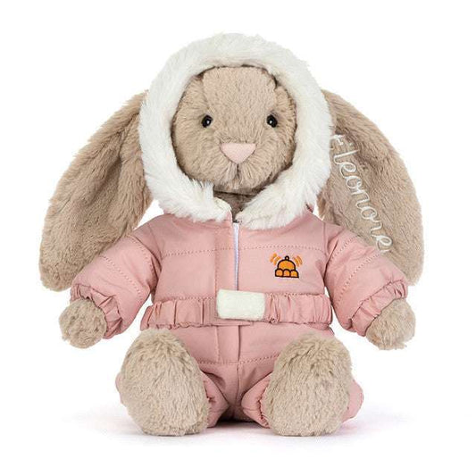 Personalised Bashful Bunny 'Snow Suit' - Caitly