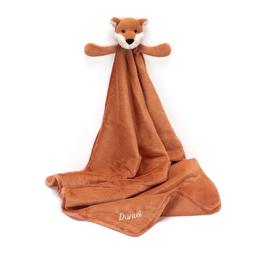 Personalised Bashful Fox Cub Blankie - Caitly