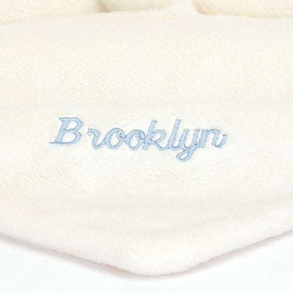 Personalised Bashful Black & Cream Puppy Soother - Caitly
