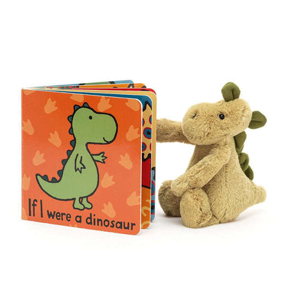 If I Were A Dinosaur Book and Bashful Dino Small - Caitly