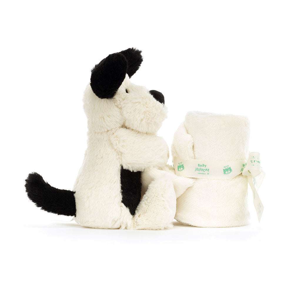 Bashful Black & Cream Puppy Soother - Caitly
