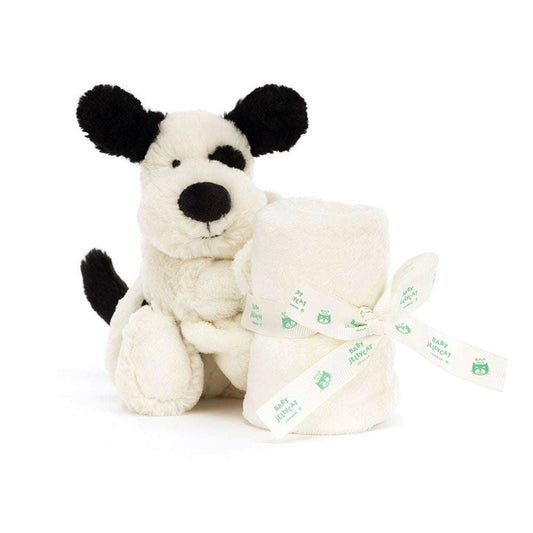 Bashful Black & Cream Puppy Soother - Caitly