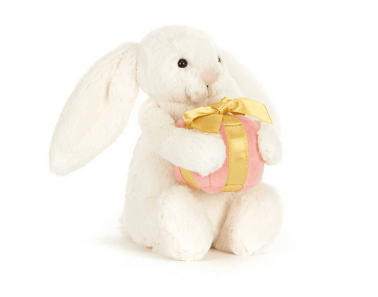 Little Bashful Bunny with Present Jelly cat