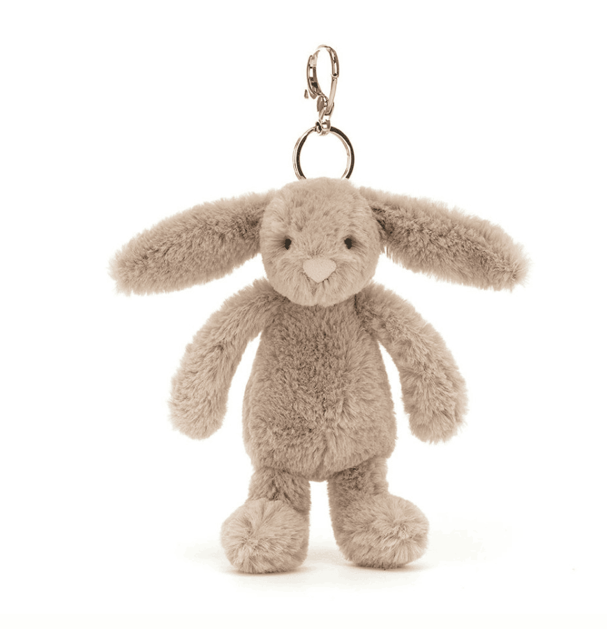 Bashful Beige Bunny Bag Charm Jelly cat