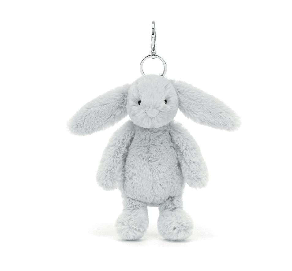 Bashful Silver Bunny Bag Charm Jelly cat