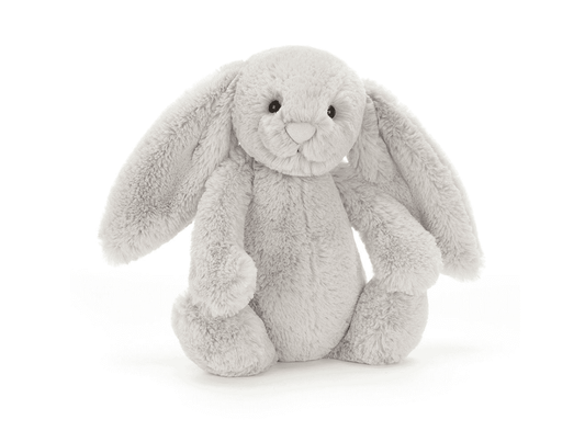 Bashful Grey Silver Bunny Medium Jelly cat