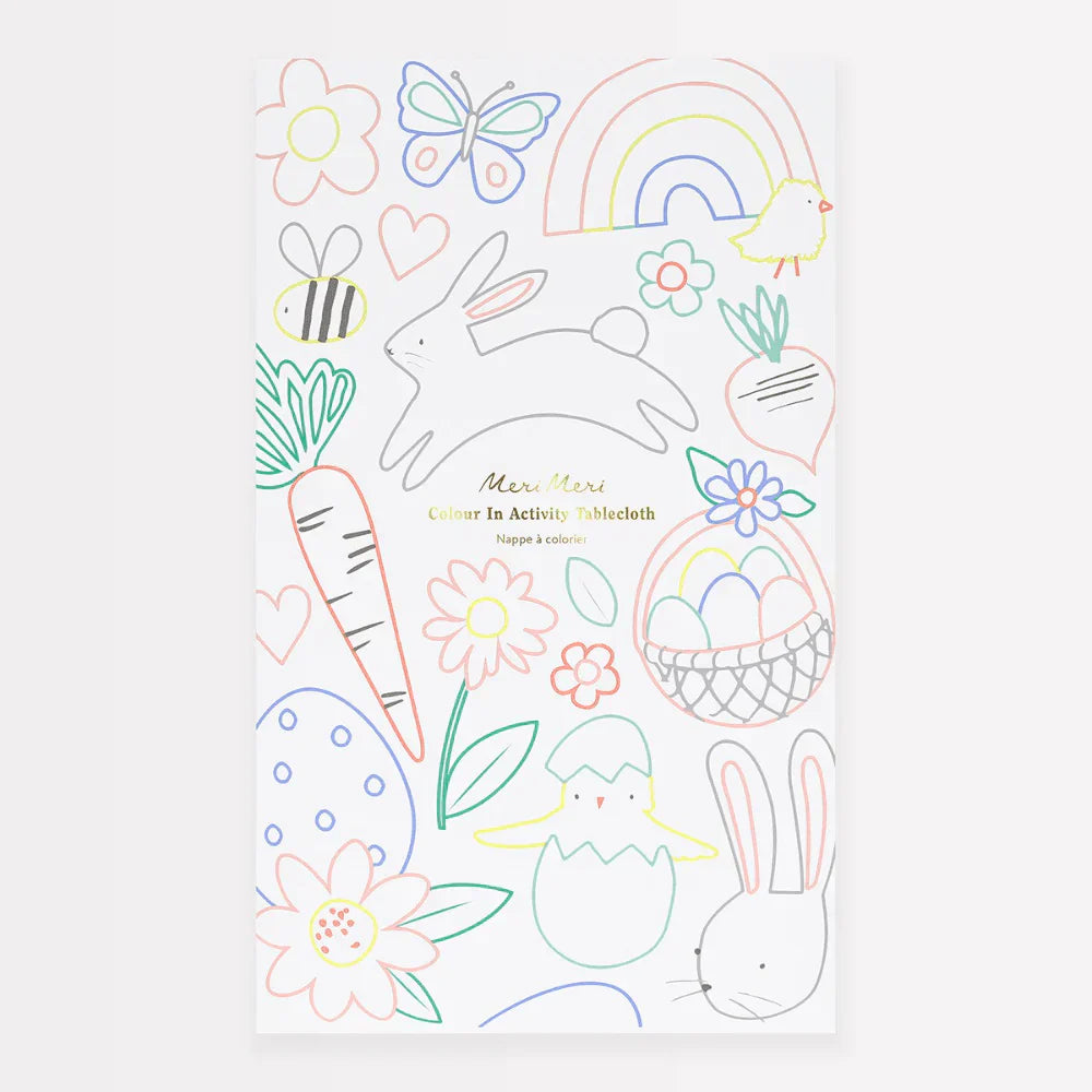 Meri Meri Easter Color In Activity Tablecloth - Caitly