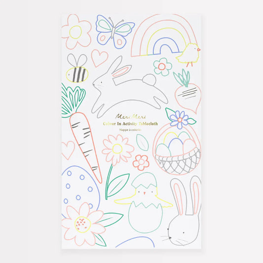 Meri Meri Easter Color In Activity Tablecloth - Caitly