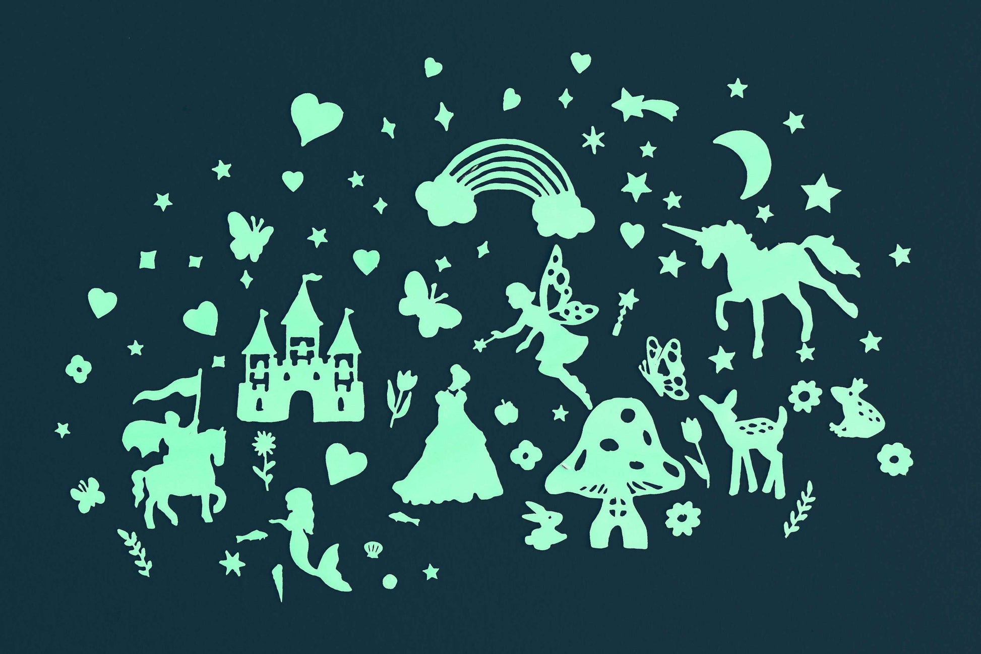 Fairy Tales Glow in the Dark Wall Stickers - Caitly