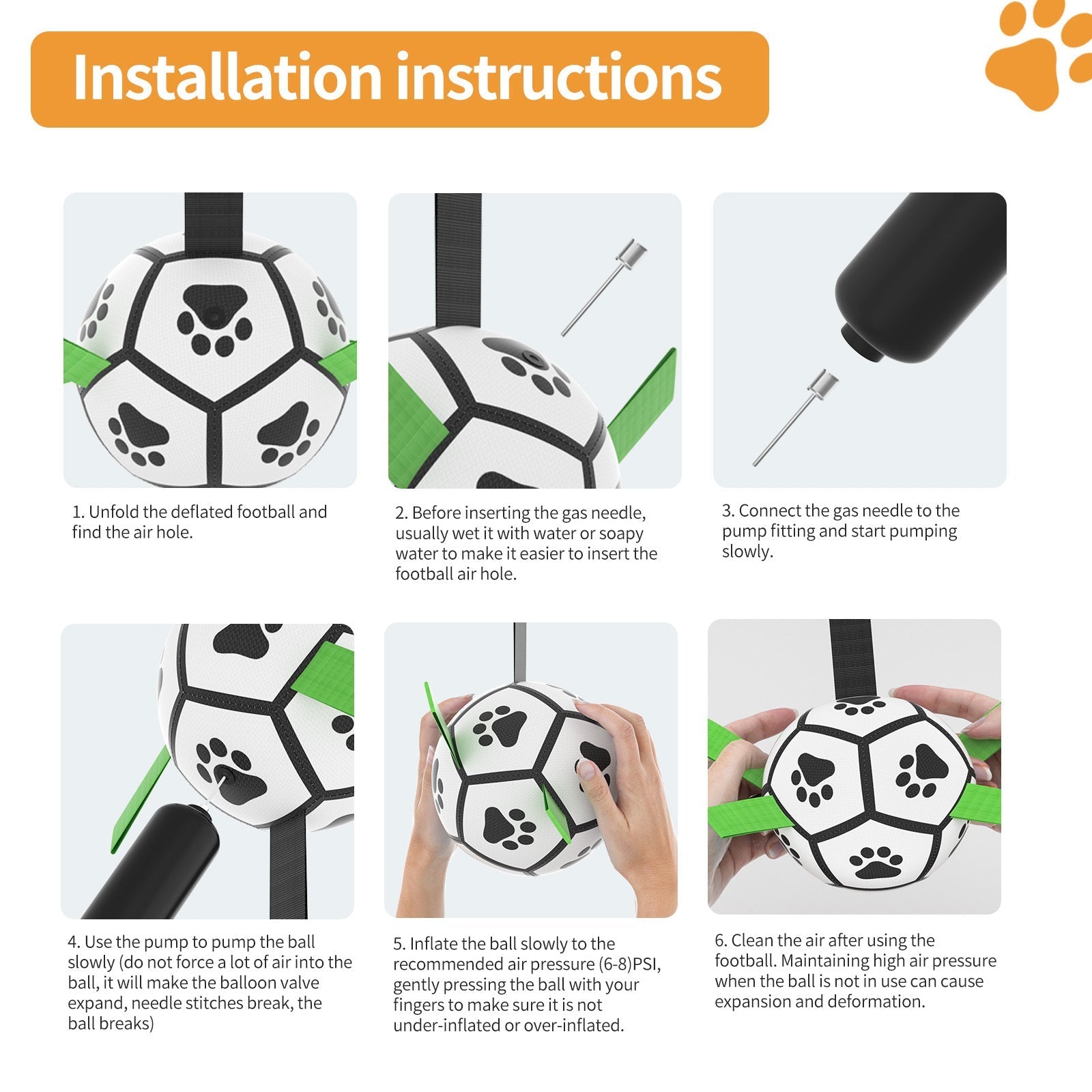 Interactive Dog Soccer Ball - vuliza