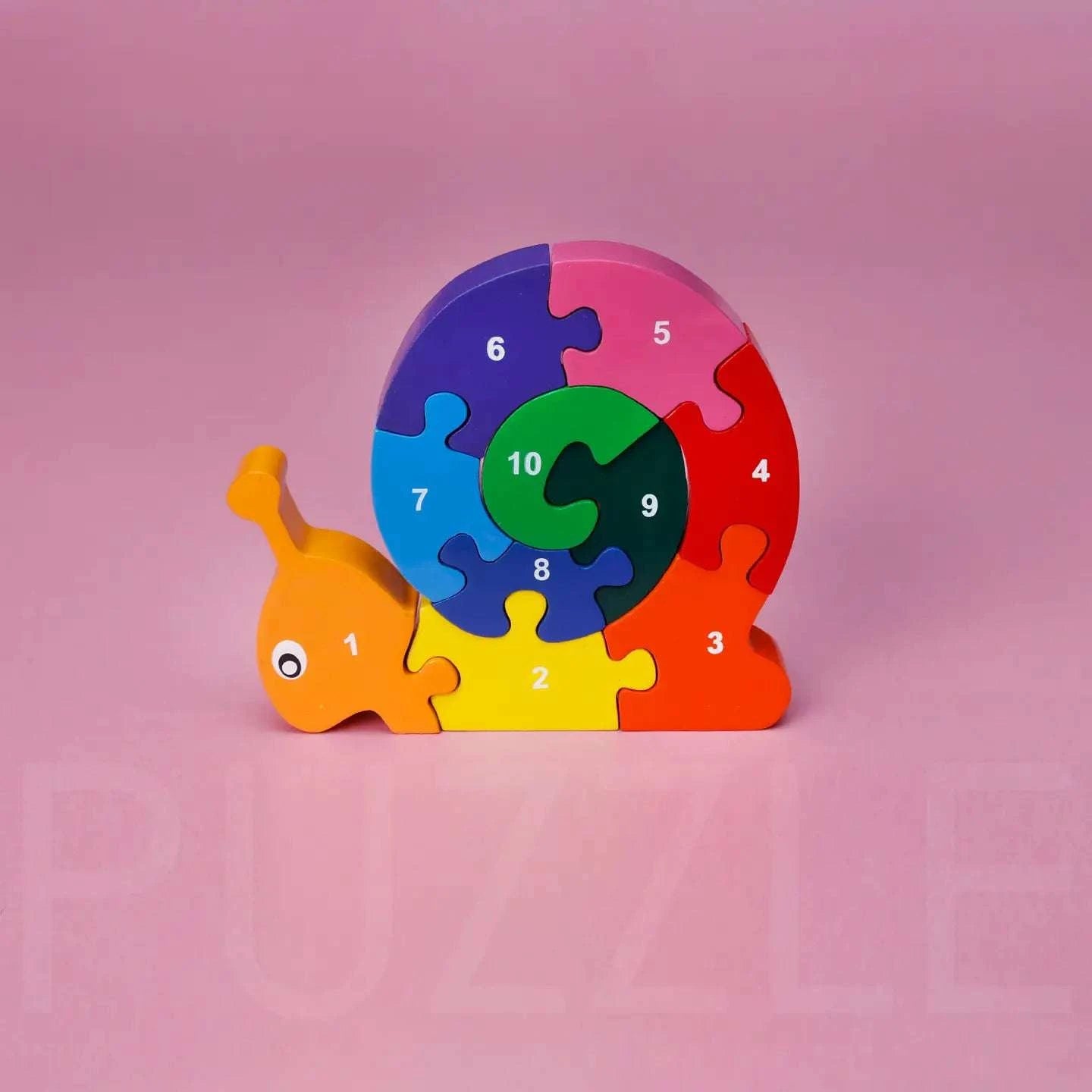 Mr Ellie Pooh  Wooden Puzzle Snail - Caitly