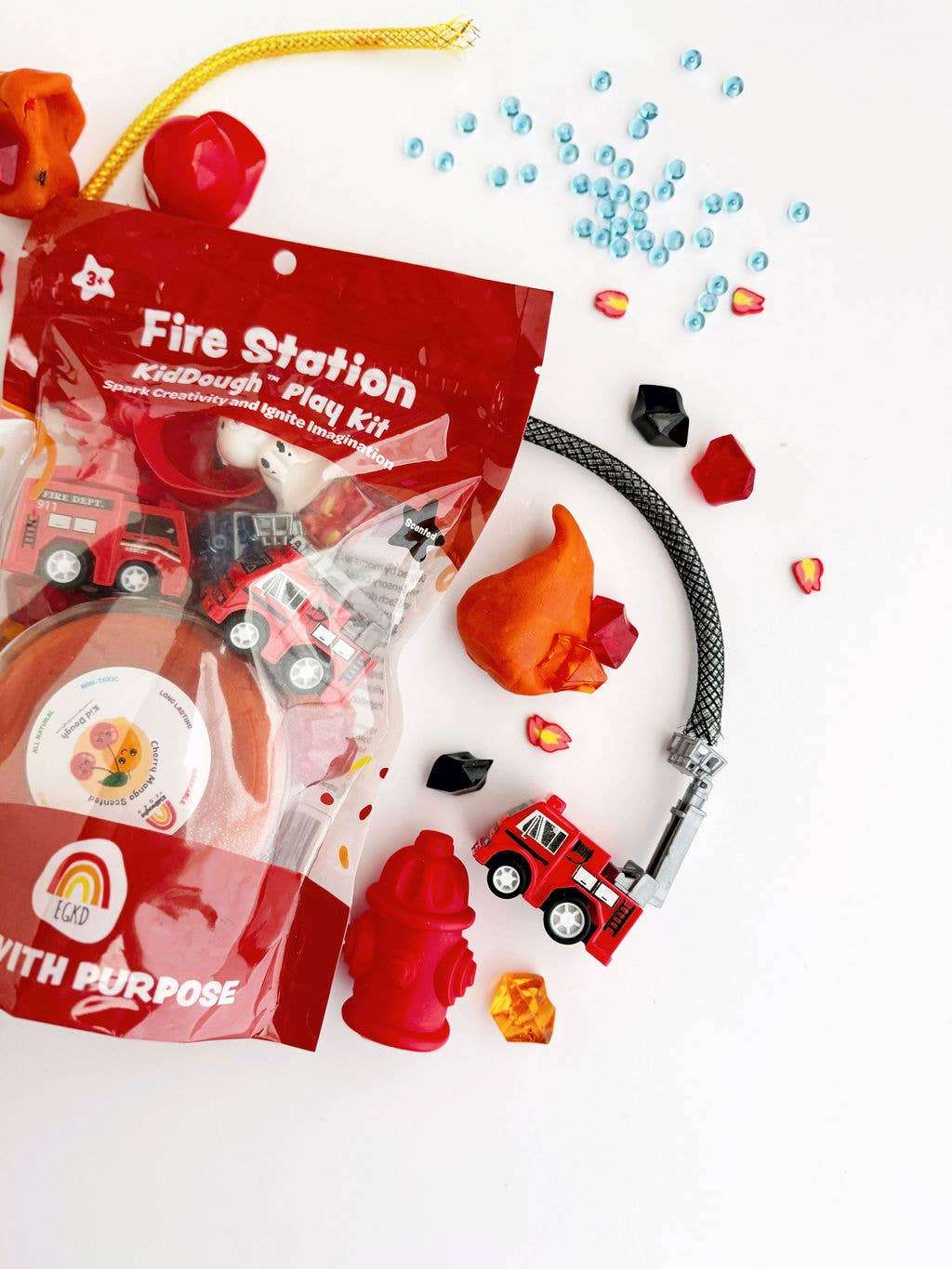 Fire Station (Cherry Mango) KidDough Play Kit - Caitly