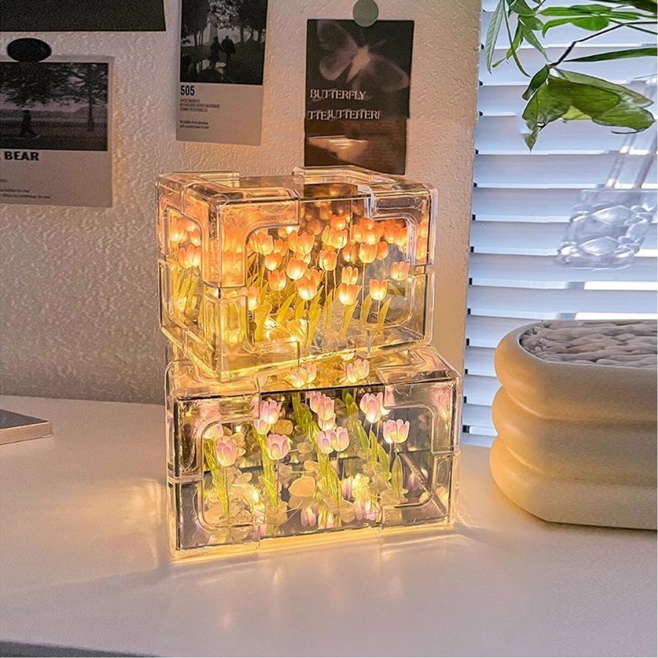 Tulip Flower 3D Night Lamp - vuliza
