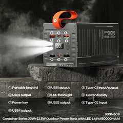 Portable LED Power Bank - vuliza
