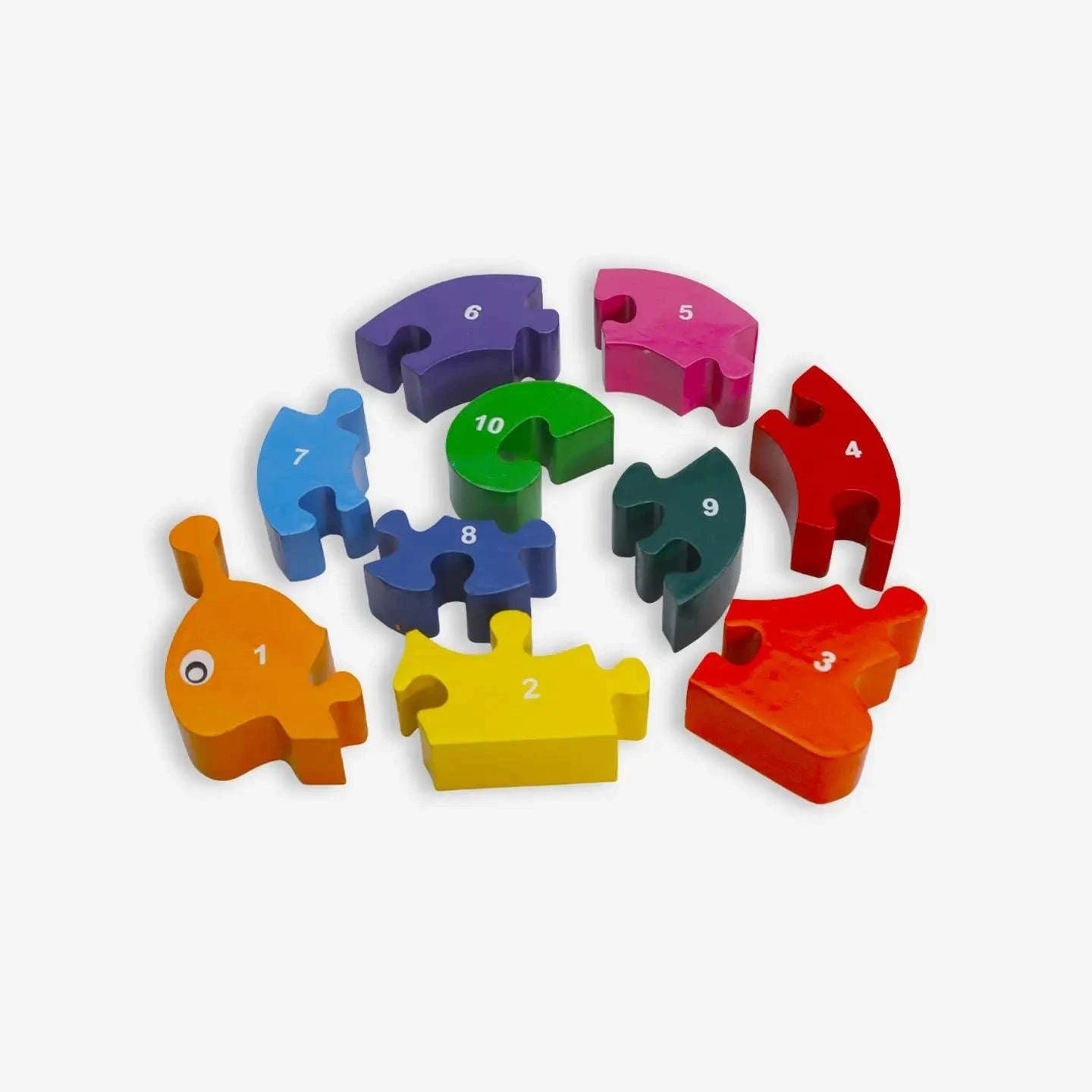 Mr Ellie Pooh  Wooden Puzzle Snail - Caitly