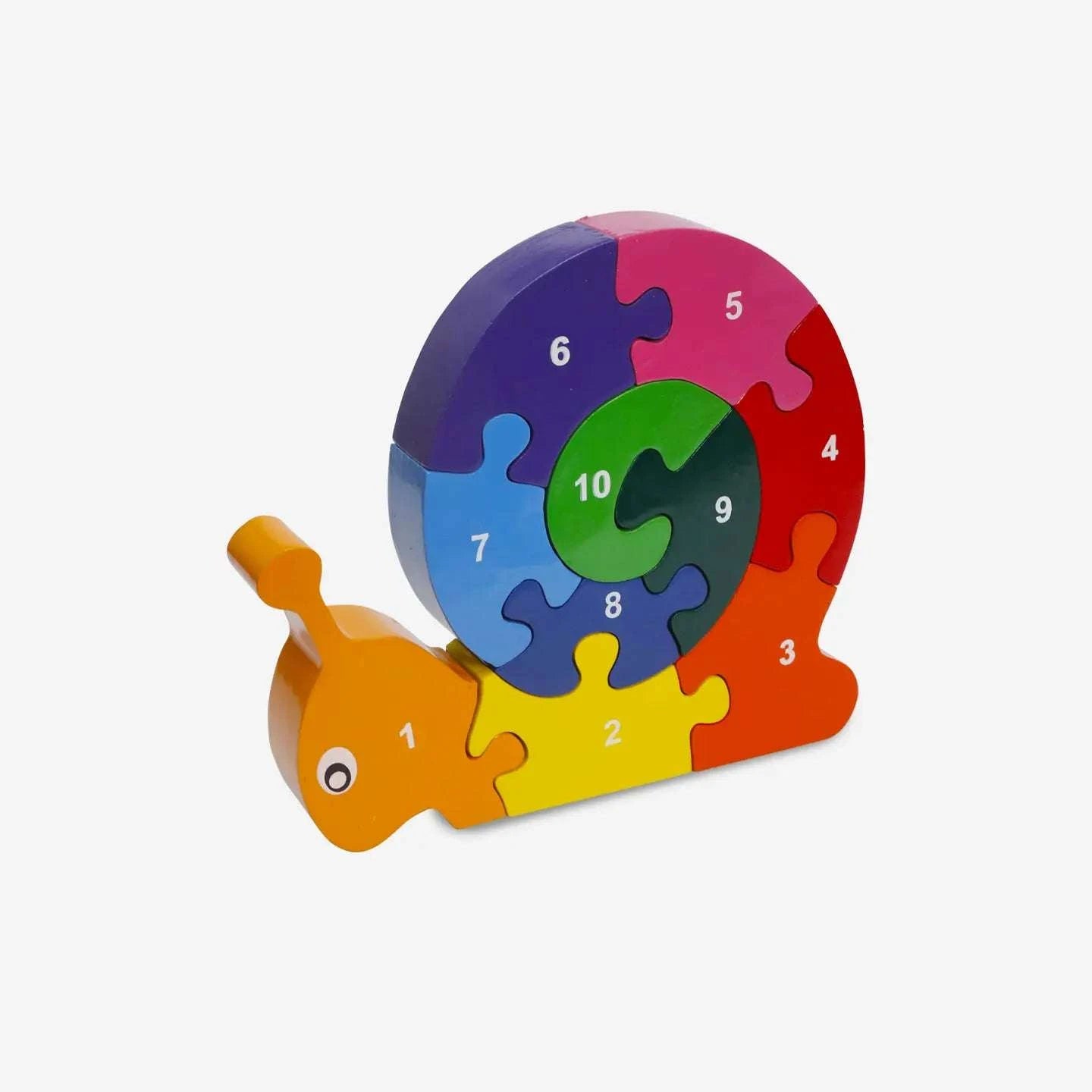 Mr Ellie Pooh  Wooden Puzzle Snail - Caitly