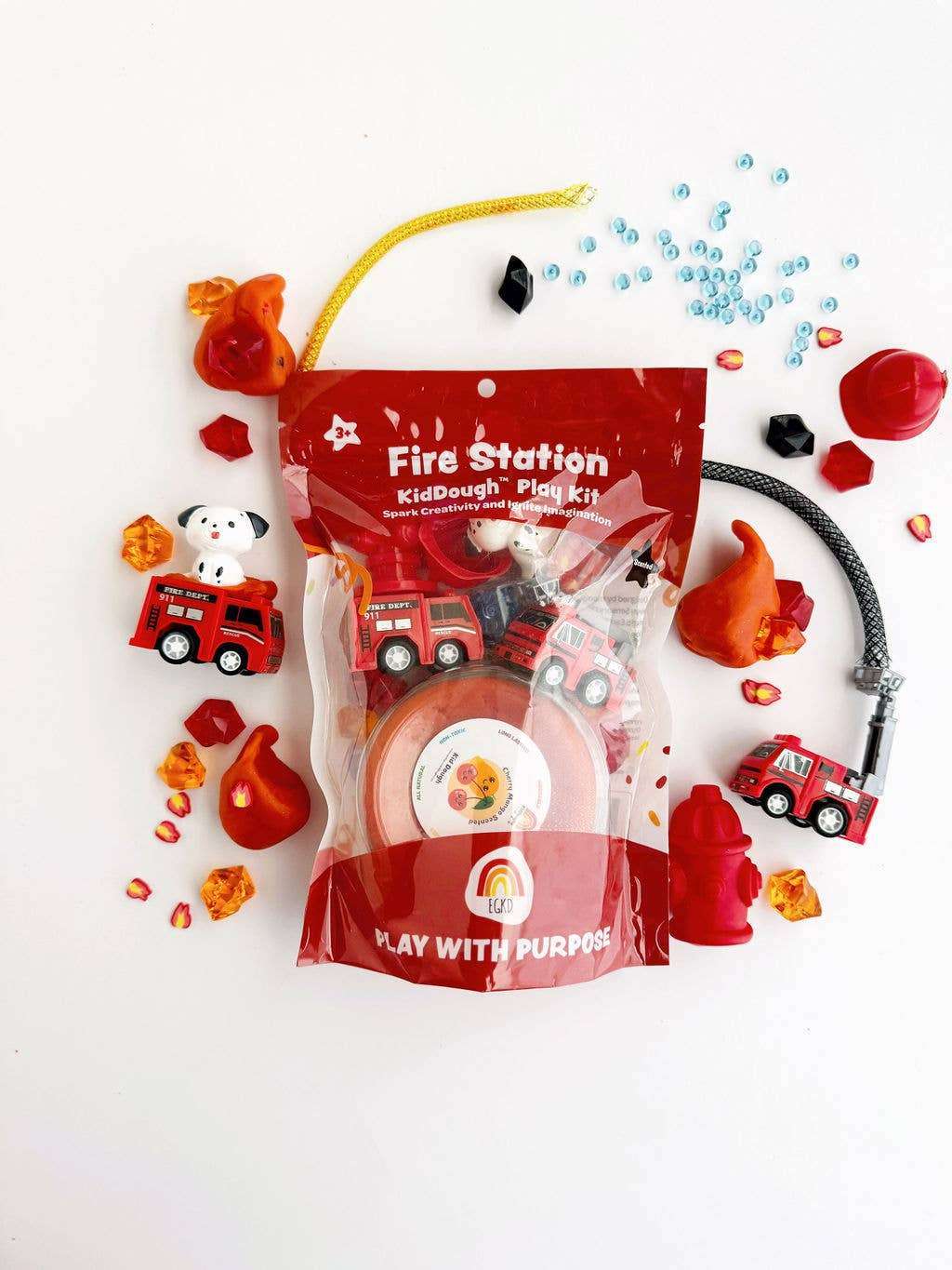 Fire Station (Cherry Mango) KidDough Play Kit - Caitly
