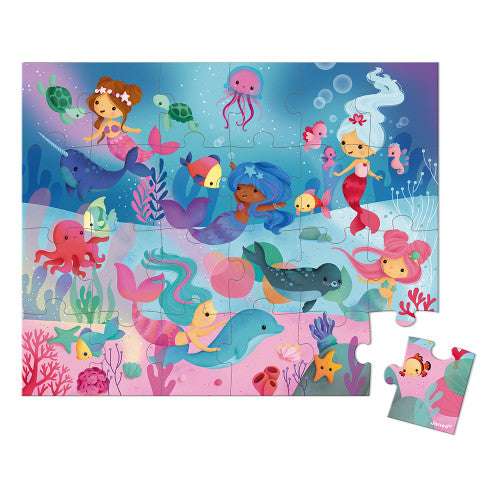 Suitcase Puzzle Mermaids 24 pieces - Caitly