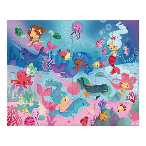 Suitcase Puzzle Mermaids 24 pieces - Caitly