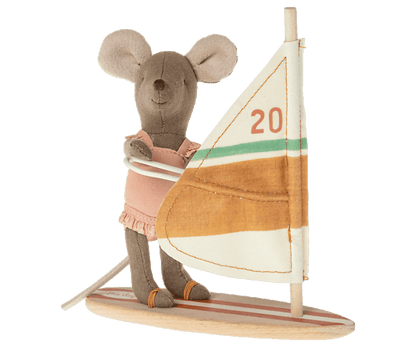 Maileg Beach Mice Surfer Little Sister Jelly cat