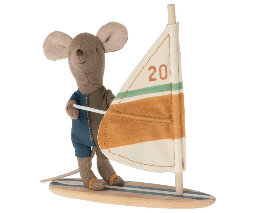 Maileg Beach Mice Surfer Little Brother Jelly cat