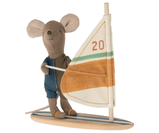Maileg Beach Mice Surfer Little Brother Jelly cat