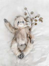 Mon Ami Simon Sloth Luxe Fur Plush Toy - Caitly