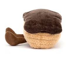 Jellycat Amuseables Étienne Éclair plush toy with soft, colorful jelly-themed design and playful expression.