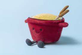 Jellycat Amuseables Cheese Fondue plush toy with smiling cheese character and fondue pot design, soft and colorful for kids.