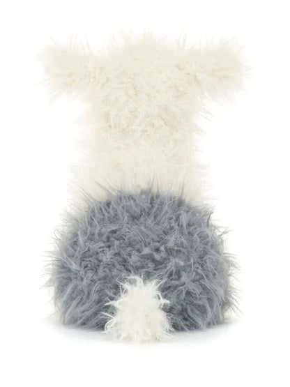 Jellycat Ewert Sheepdog plush toy with soft, fluffy fur and friendly face, perfect for cuddling and play.