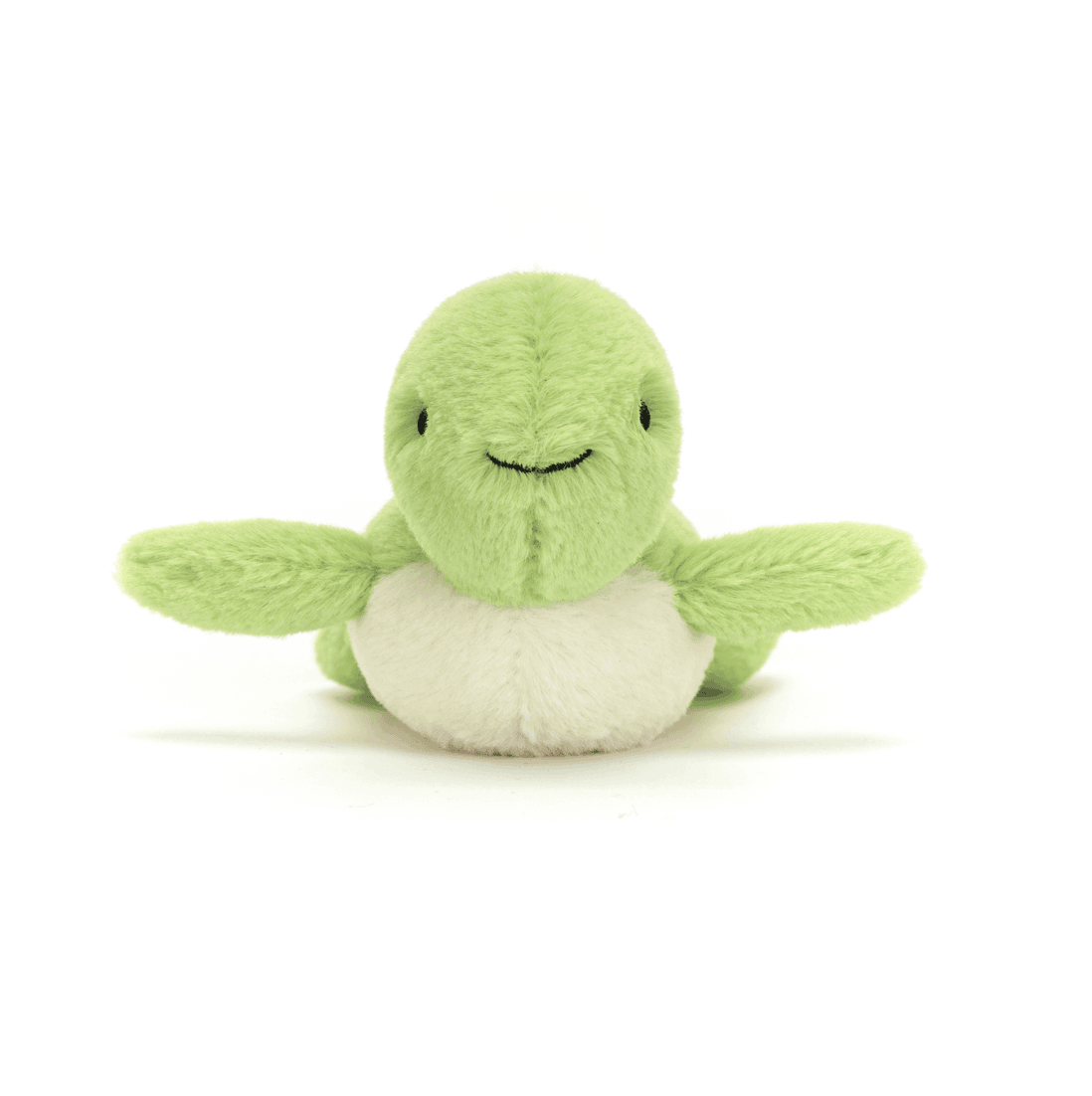 Soft Jellycat Fluffy Turtle plush toy with a gentle, textured shell and cuddly features, perfect for children.