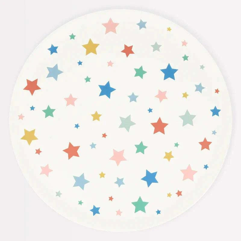 Meri Meri Star Pattern Reusable Large Plates - Caitly